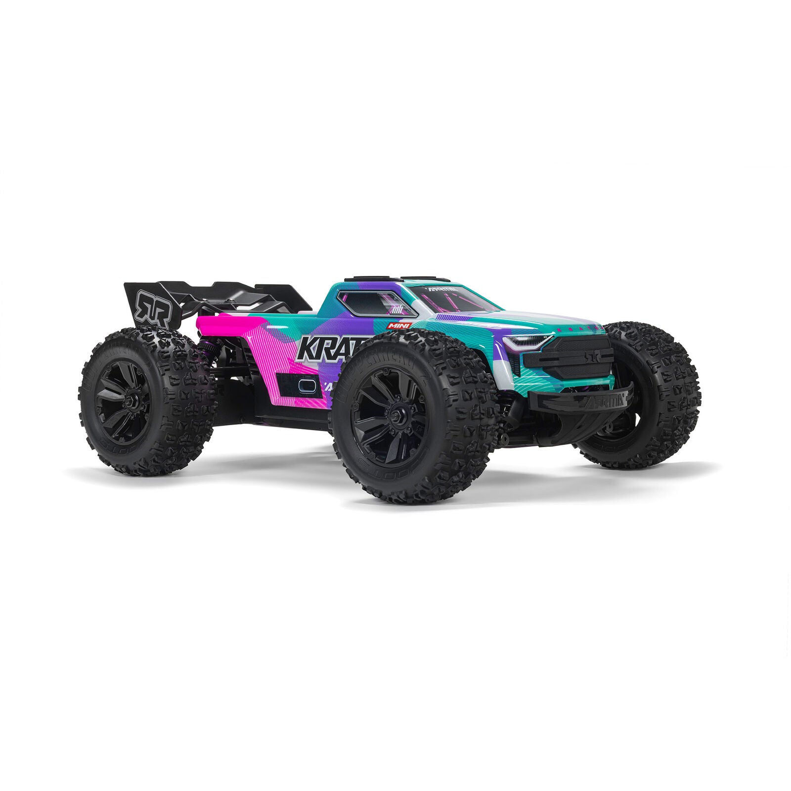 Arrma - Mini Kraton 3S BLX 4X4 1/16 RTR Brushless Speed Monster Truck (Teal/Pink) w/2.4GHz Radio, 3S LiPo Battery & Charger