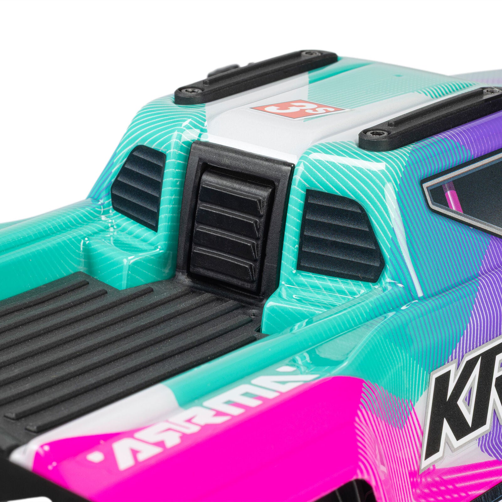Arrma - Mini Kraton 3S BLX 4X4 1/16 RTR Brushless Speed Monster Truck (Teal/Pink) w/2.4GHz Radio, 3S LiPo Battery & Charger