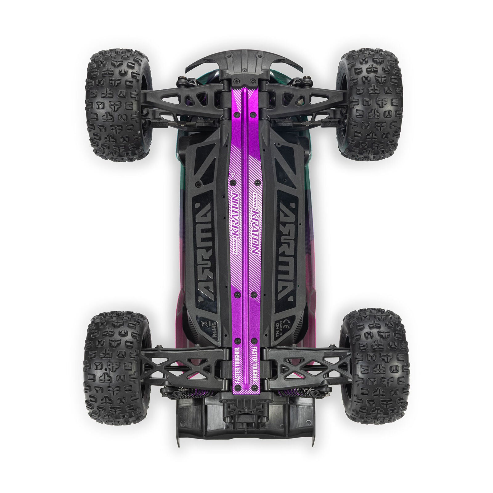 Arrma - Mini Kraton 3S BLX 4X4 1/16 RTR Brushless Speed Monster Truck (Teal/Pink) w/2.4GHz Radio, 3S LiPo Battery & Charger