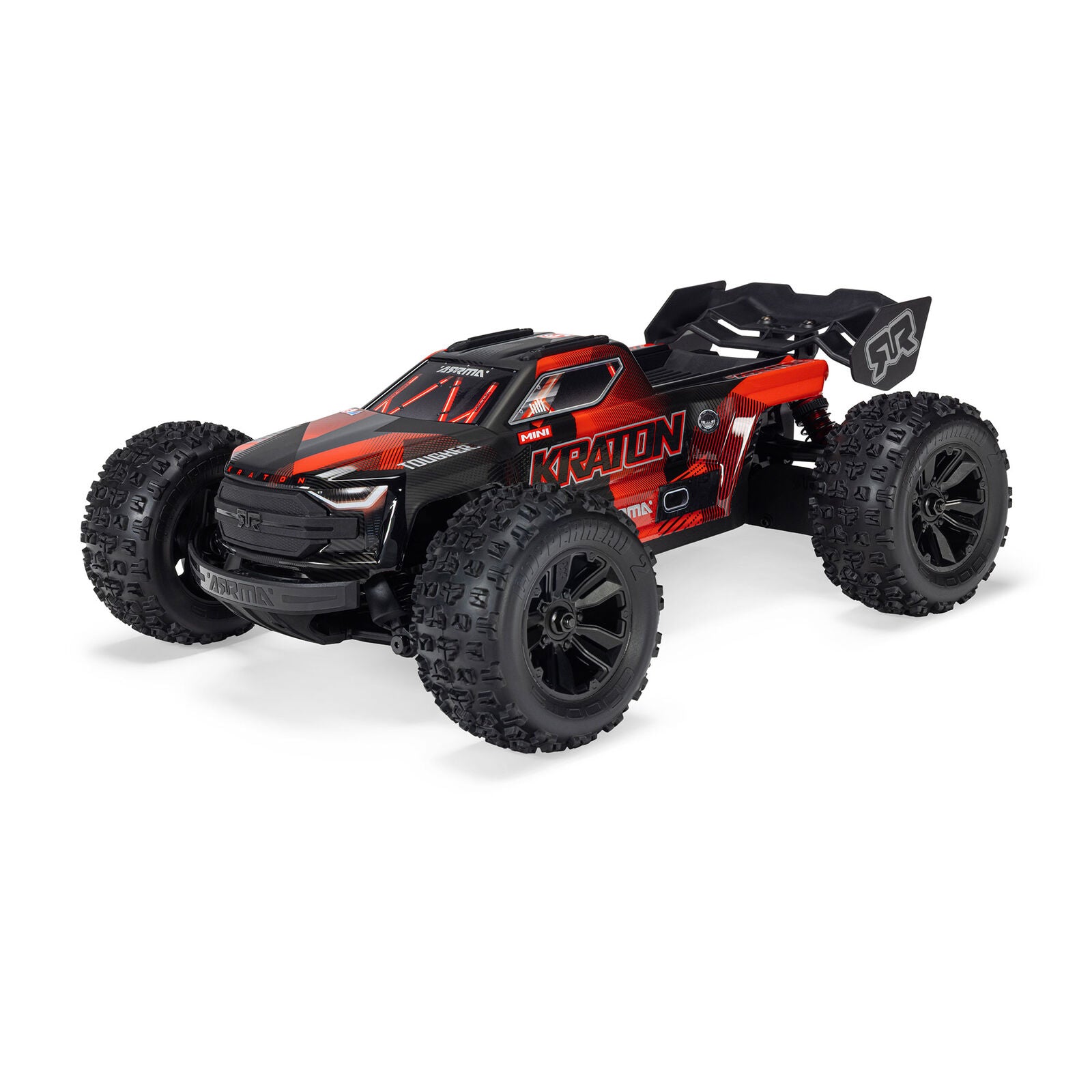 Arrma - Mini Kraton 3S BLX 4X4 1/16 RTR Brushless Speed Monster Truck (Black/Red) w/2.4GHz Radio