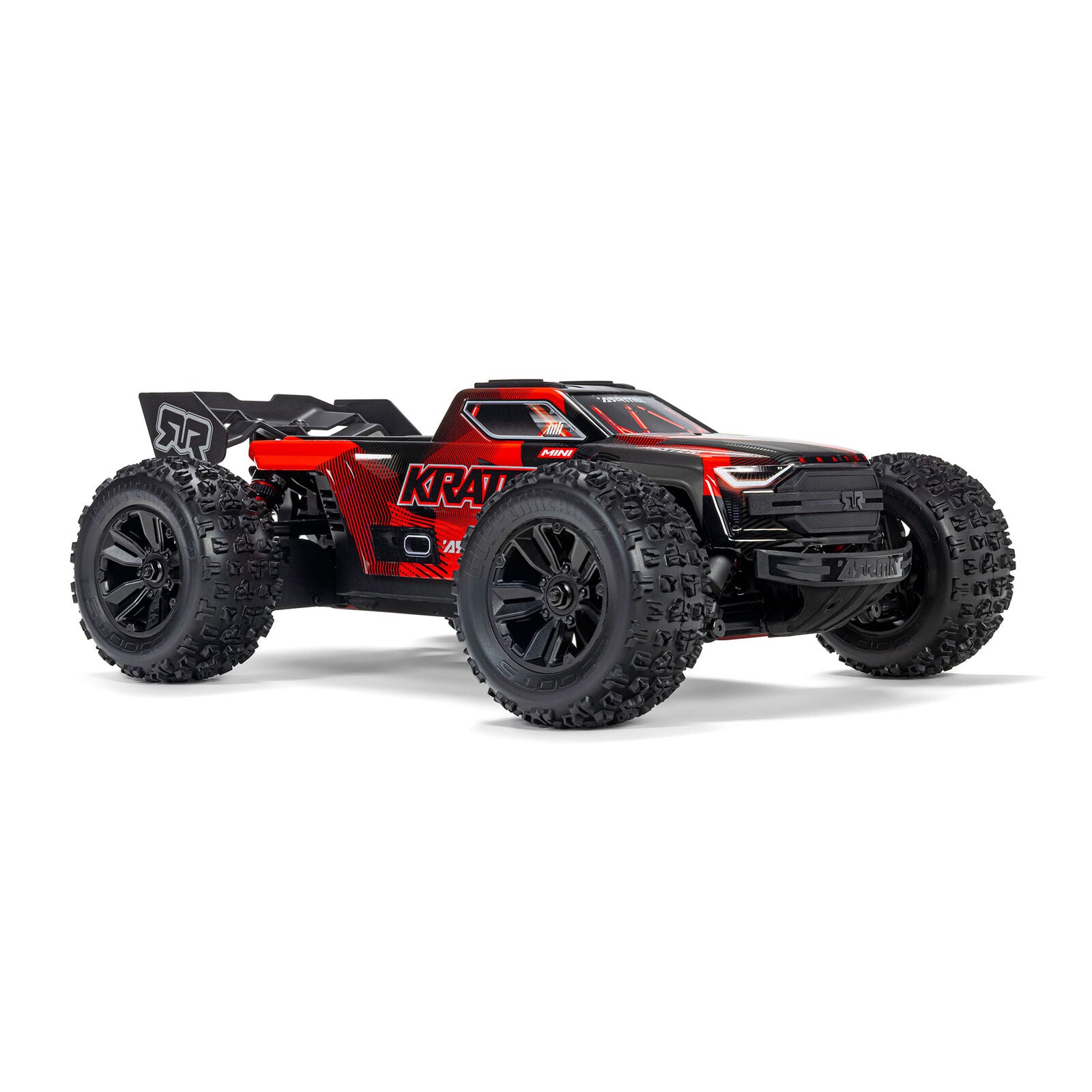 Arrma - Mini Kraton 3S BLX 4X4 1/16 RTR Brushless Speed Monster Truck (Black/Red) w/2.4GHz Radio