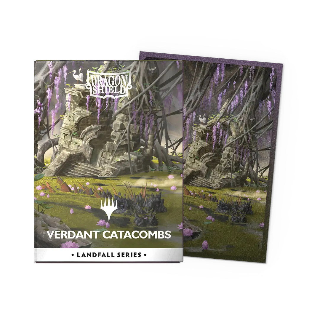Arcane Tinmen - Dragon Shield - Landfall Series - Verdant Catacombs - Matte Dual Art Sleeves - Standard Size