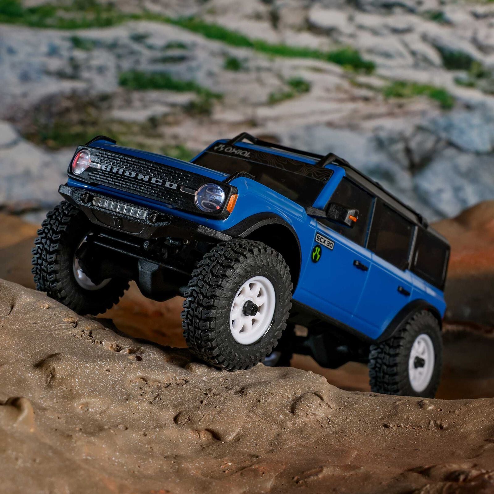 Axial - 1/30 Axial SCX30 Ford Bronco (Battery & Charger Included), Azul