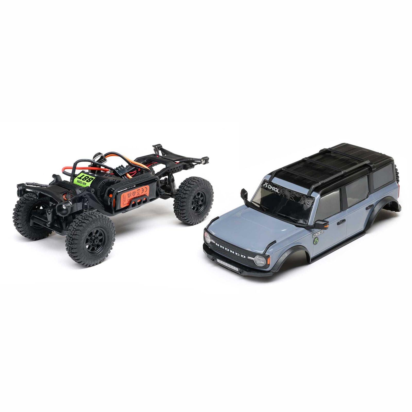 Axial - 1/30 Axial SCX30 Ford Bronco (Battery & Charger Included), Gris
