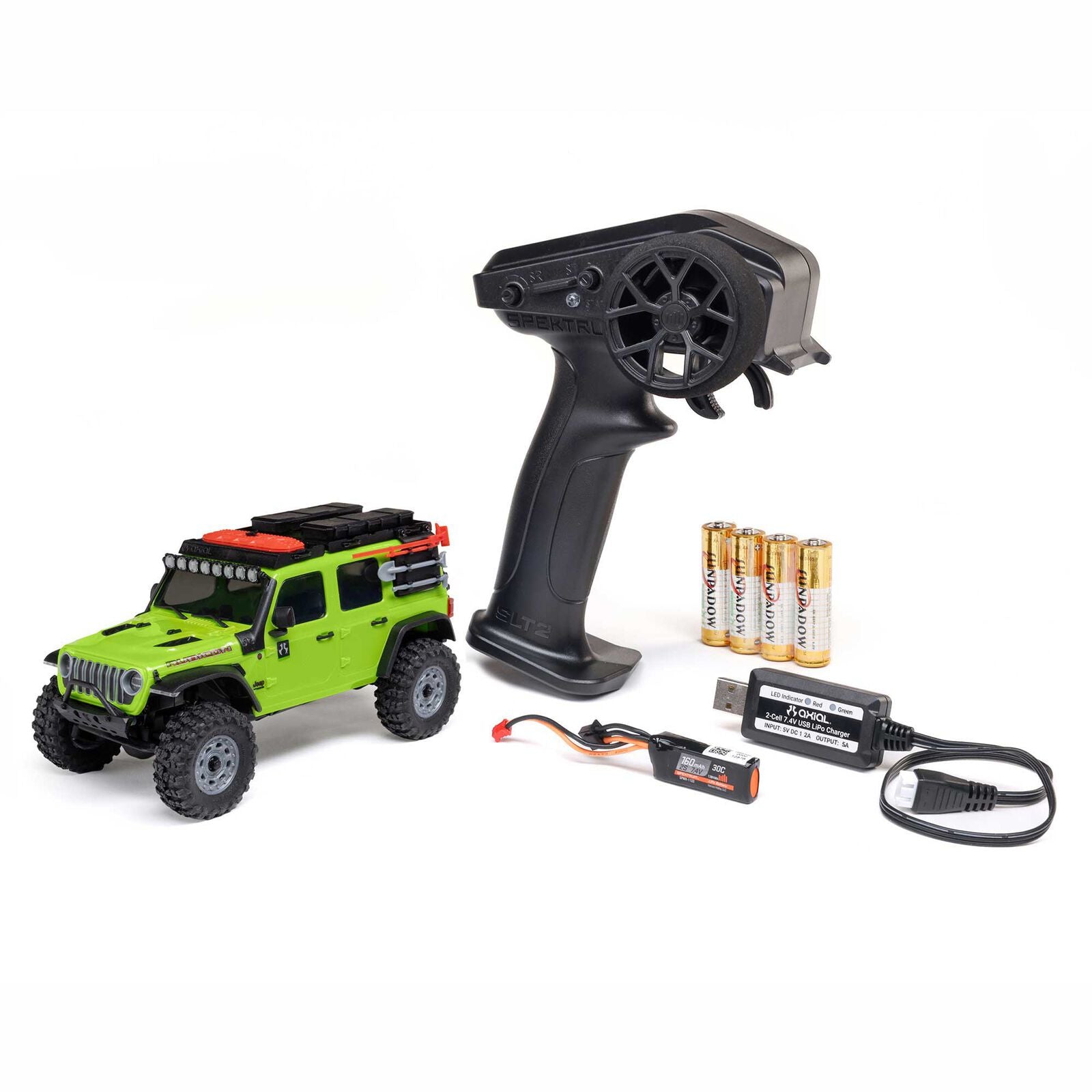 Axial - 1/30 Axial SCX30 Jeep Wrangler (Battery & Charger Included), Verde