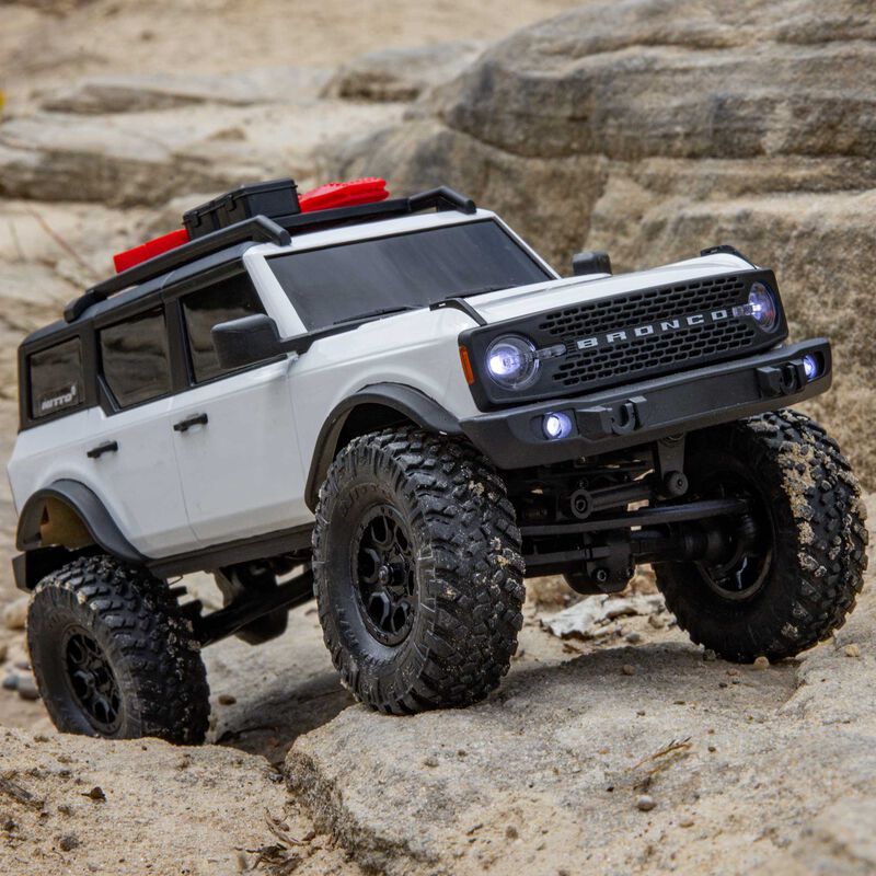 Axial - SCX24 Ford Bronco 4X4 RTR Brushed Rock Crawler (Battery & Charger Included), White