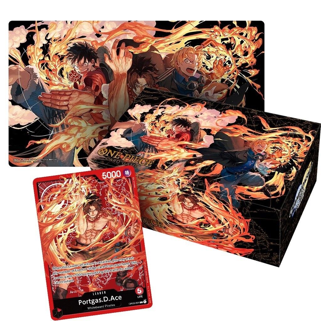 Bandai - One Piece Card Game - Special Goods Set - Ace/Sabo/Luffy (Inglés)