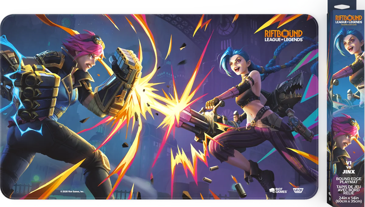 Riftbound TCG: League of Legends - Vendetta Vi vs Jinx Playmat