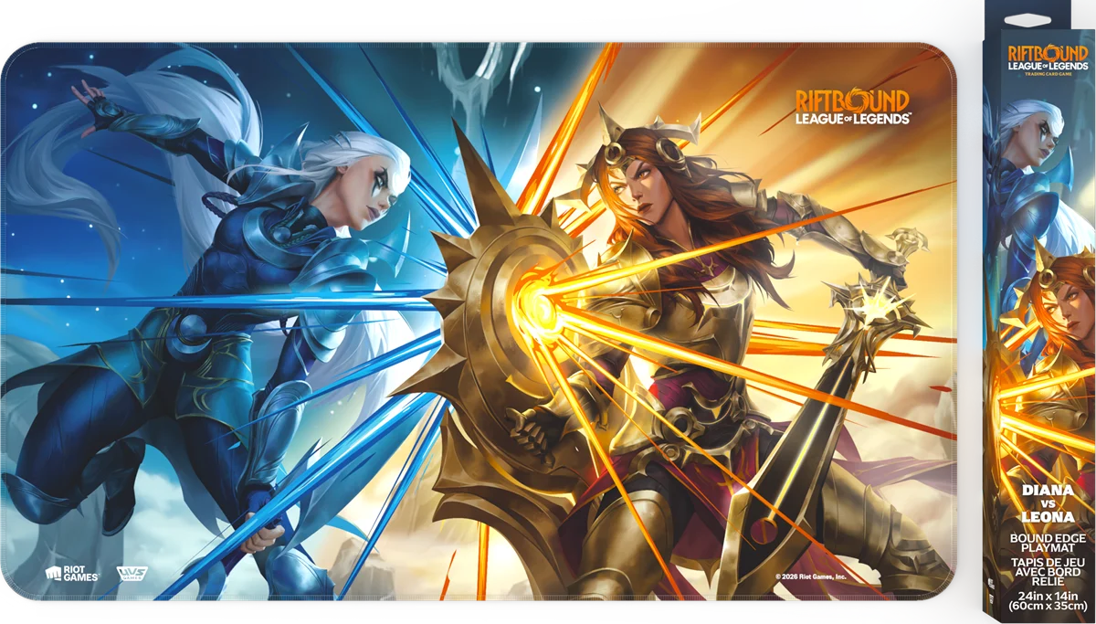 Riftbound TCG: League of Legends - Vendetta Diana vs Leona Playmat