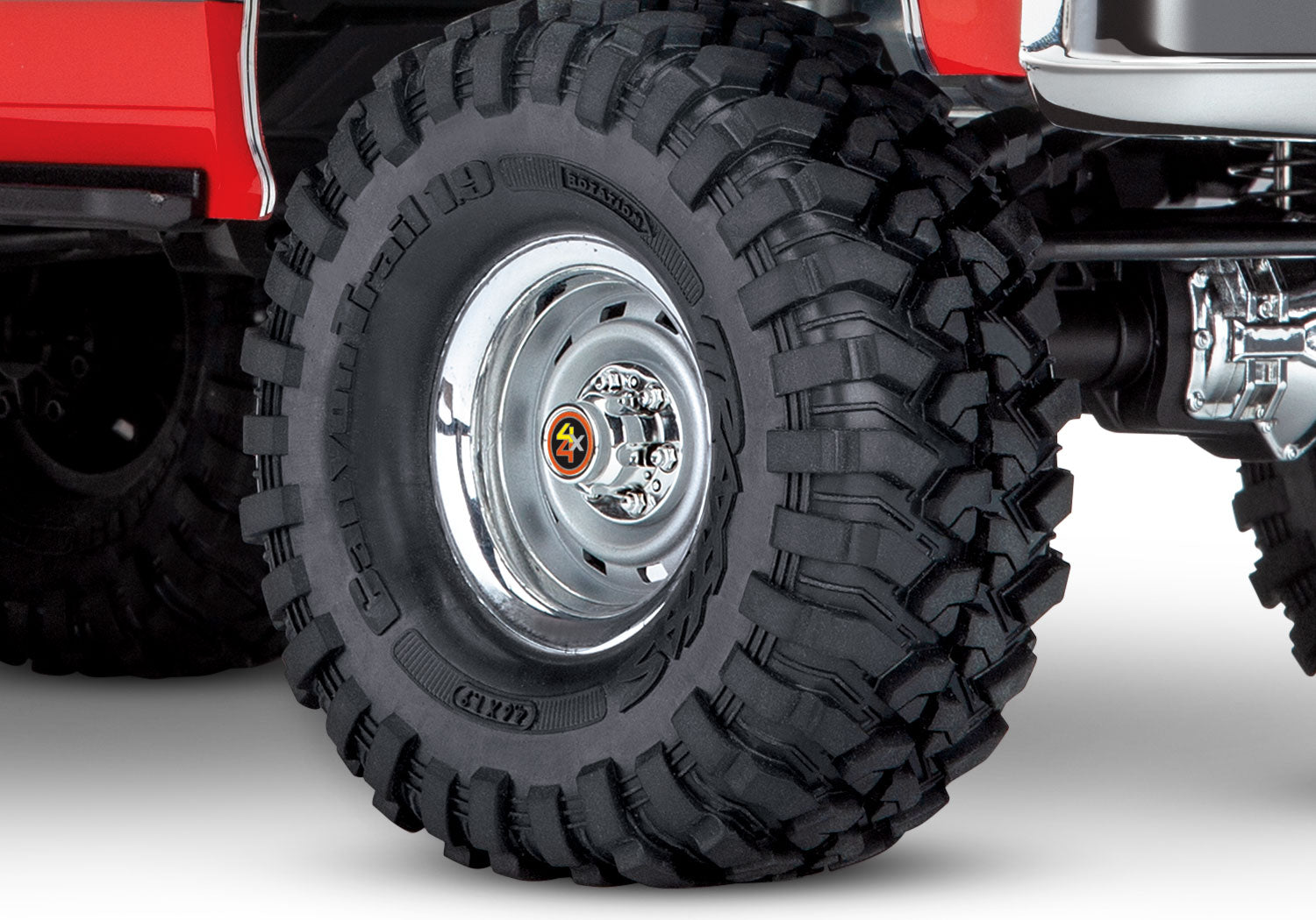 Traxxas - TRX-4® 1/10 Trail Crawler Truck w/1979 Chevy Blazer Clipless Body w/TQi 2.4GHz Radio, Naranja