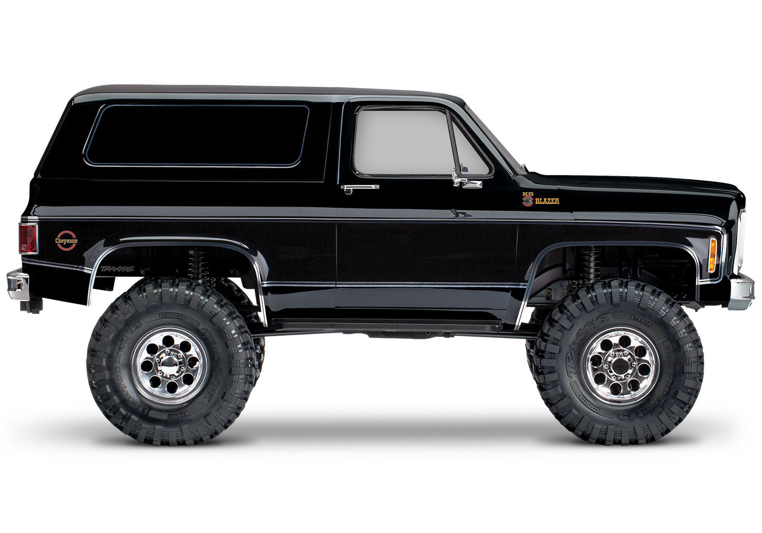 Traxxas - TRX-4® 1/10 Trail Crawler Truck w/1979 Chevy Blazer Clipless Body w/TQi 2.4GHz Radio, Negra