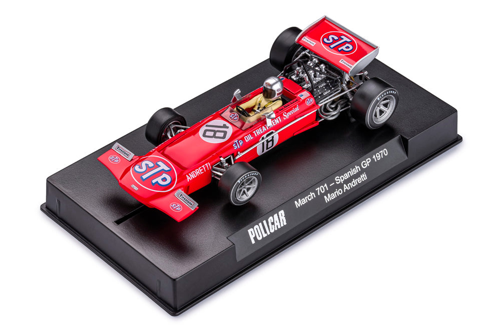 Policar - March 701 - #18 - Mario Andretti - Spanish GP 1970, escala 1/32, analógico