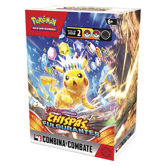 Pokemon TCG Escarlata y Purpura: Chispas Fulgurantes - Build & Battle Box En Español
