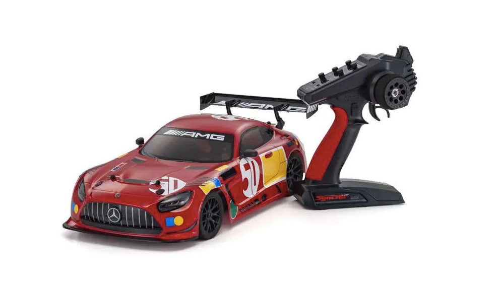 Kyosho - 1:10 Scale Radio Controlled Electric Powered 4WD FAZER Mk2 FZ02 Series readyset 2020 Mercedes-AMG GT3 "50 Years Legend of Spa"