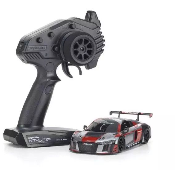 Kyosho - MINI-Z RWD MR-04 readyset Audi R8 LMS 2016 “Gray/Red”