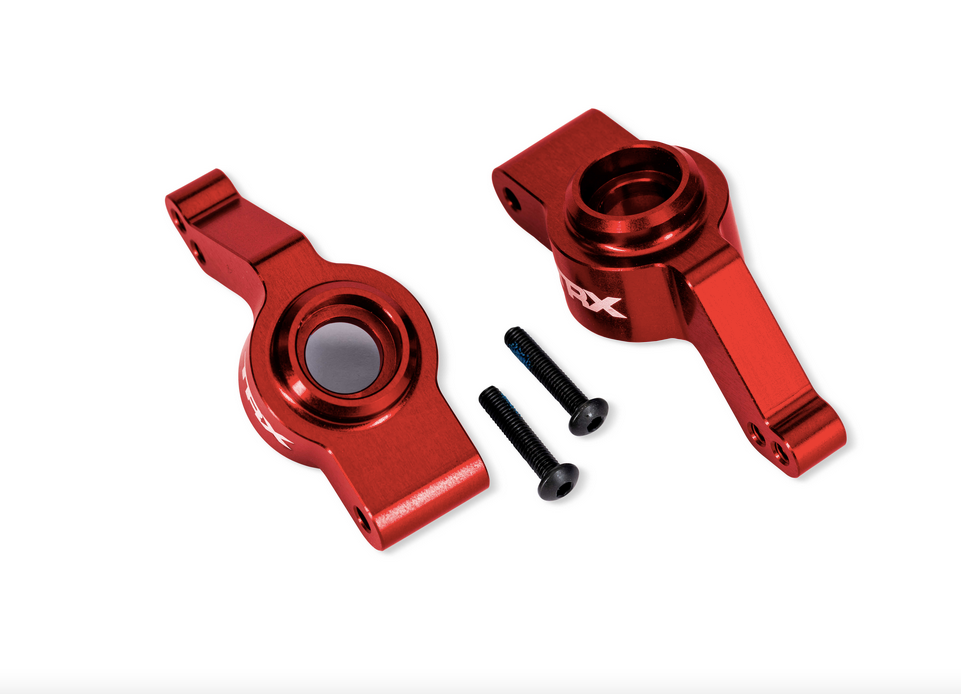 Traxxas - Red Aluminum Stub Axle Carriers (L&R)