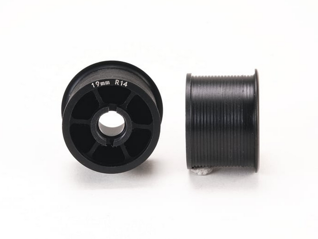 PN Racing - Mini-Z 2WD Machine Cut Delrin Black Formula 14x19mm Flanged Wheel R14