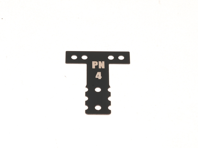 PN Racing - Mini-Z MR03/MR04 MM Spring Steel T-Plate #4 (Black)
