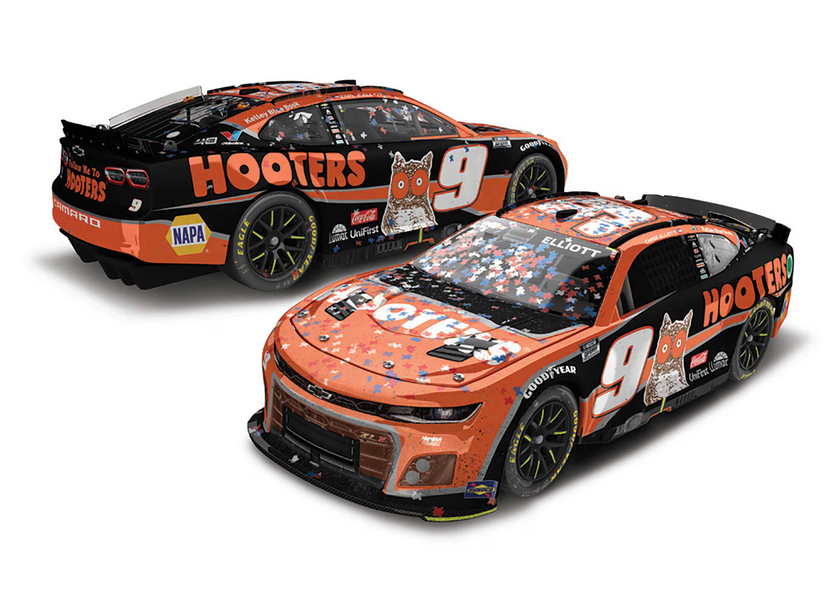 Lionel Racing - Chase Elliott #9 Hooters Texas Win 2024 Camaro ZL1, escala 1:64