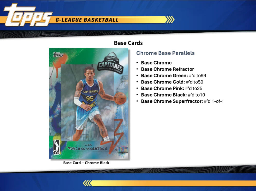 Topps - NBA G League Basketball: 2024 - 25 Hobby Box