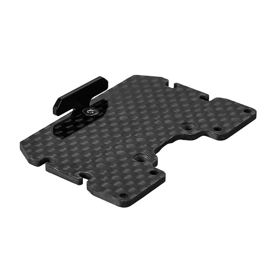 INJORA - Double Decker Carbon Fiber Tray Battery ESC Receiver Tray for 1/18 TRX4M