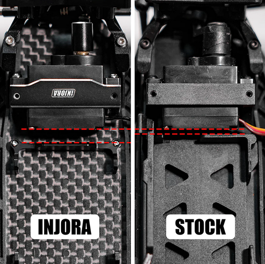 INJORA - Aluminum Brushless ESC Mount with Battery Holder for 1/24 Buggy Losi Micro-B