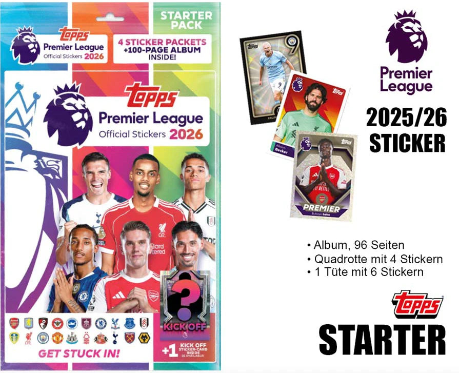 Topps Premier League 2026: Sticker & Album - Album Pack
