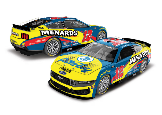 Lionel Racing - RYAN BLANEY #12 MENARDS DUTCH BOY THROWBACK 2025 escala 1:64
