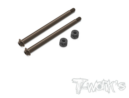 T-Work´s - TO-323-MP10-R Steel Captured Design Rear Hinge pin 3.5x48.2mm (For Kyosho MP10 TKI2/MP10/MP9 TKI4/3/2/MP9/T/E)