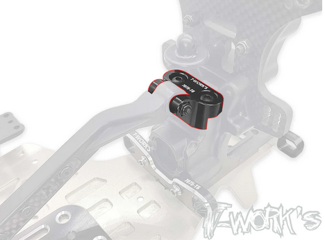 T-Work´s - TO-281-MP11 7075-T6 Alum. Rear Tension Rod Mount ( For Kyosho MP11 )