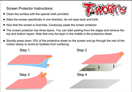 T-Work´s - TA-085-T10PX Screen Protector for FutabaT10PX