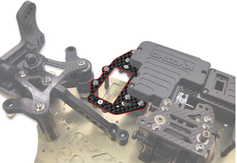 T-Work´s - TO-266-MP11-A Graphite ST Servo Plate ( For Kyosho MP11 )