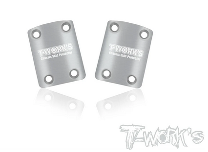 T-Work´s - TO-220-MP11 Stainless Steel Rear Chassis Skid Protector ( Kyosho MP11 ) 2pcs.
