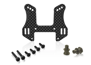 T-Work´s - TO-247-MP11-F Graphite Front Shock Tower 5mm With short Standoffs ( For Kyosho MP11 )