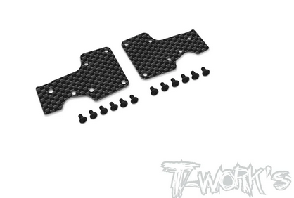 T-Work´s - TO-246-MP11-R1.5 Graphite Rear A-arm Stiffeners 1.5mm ( For Kyosho MP11 )