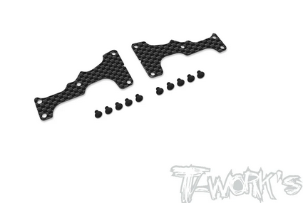 T-Work´s - TO-246-MP11-FL1 Graphite Front A-arm Stiffeners 1mm Lower ( For Kyosho MP11 )