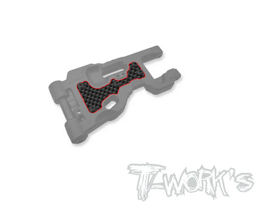 T-Work´s - TO-246-MP11-FL1 Graphite Front A-arm Stiffeners 1mm Lower ( For Kyosho MP11 )