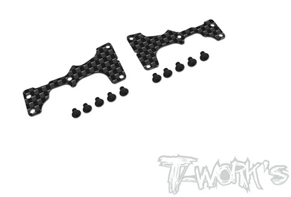 T-Work´s - TO-246-MP11-FU1 Graphite Front A-arm Stiffeners 1mm Upper ( For Kyosho MP11 )