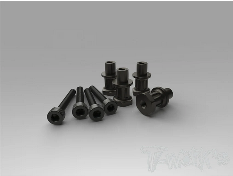 T-Work´s - TO-240-K Hard Coated 7075-T6 Alum. Shock Standoffs (For Kyosho MP9 TKI3/TKI4/MP9e EVO/MP10/MP11) 4pcs.