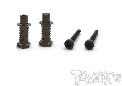 T-Work´s - TO-240-K-5 Hard Coated 7075-T6 Alum. Shock Standoffs +5mm (For Kyosho MP9 TKI3/TKI4,MP9e EVO/ MP10/MP11) 2pcs.