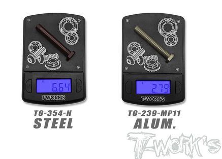 T-Work´s - TO-239-MP11 Hard Coated 7075-T6 Alum. Servo Saver Shaft ( For Kyosho MP11 )