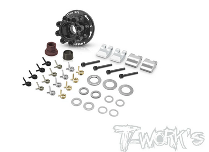 T-Work´s - TG-077-32S Steel 4 shoes V2 Clutch Set 32mm ( For 1/8 Buggy / Truggy / GT )