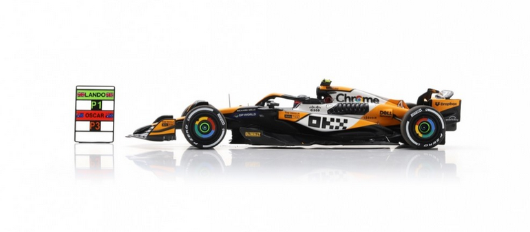 Spark - Lando Norris McLaren MCL38 McLaren No.4 Winner Singapore GP 2024, escala 1:43