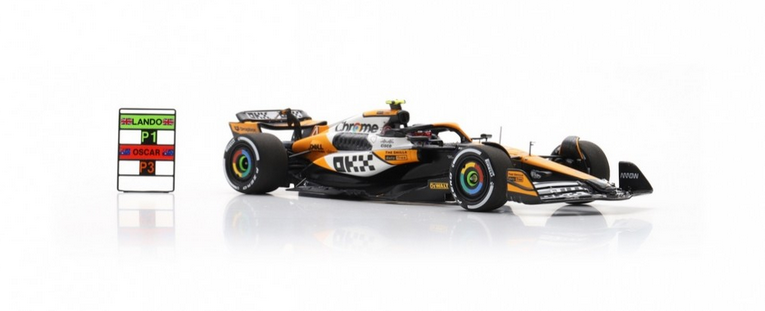 Spark - Lando Norris McLaren MCL38 McLaren No.4 Winner Singapore GP 2024, escala 1:43