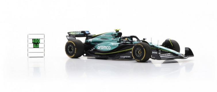 Spark - Fernando Alonso AMR24 Aston Martin Aramco F1 Team No.14 Mexican GP 2024, escala 1:43