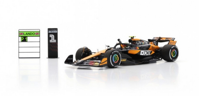 Spark - McLaren MCL38 No.4 Winner Abu Dhabi GP 2024 Lando Norris, escala 1:43