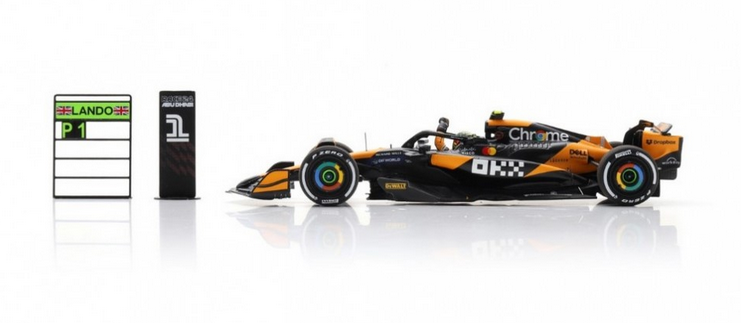 Spark - McLaren MCL38 No.4 Winner Abu Dhabi GP 2024 Lando Norris, escala 1:43