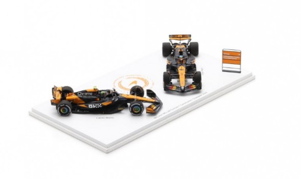 Spark - McLaren MCL38 No.4 & No.81 Formula 1 Constructors' Champion 2024 Lando Norris & Oscar Piastri, escala 1:43