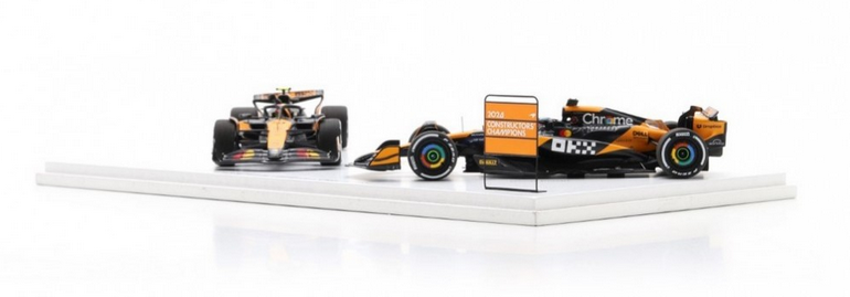 Spark - McLaren MCL38 No.4 & No.81 Formula 1 Constructors' Champion 2024 Lando Norris & Oscar Piastri, escala 1:43