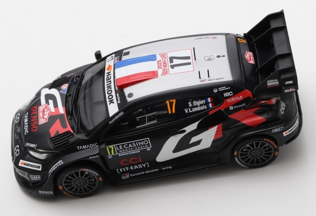 Spark - TOYOTA GR Yaris Rally1 No.17 TOYOTA GAZOO Racing WRT Winner Rally Monte Carlo 2025, escala 1:43